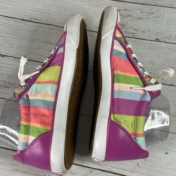 COACH Barrett Hampton Weekend Multi Color Stripe Sneaker - Picture 5 of 11